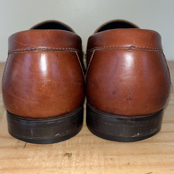 Vintage G.H. Bass & Co. Men\'s Brown Leather Penny Loafers Slip On Shoes main image 4